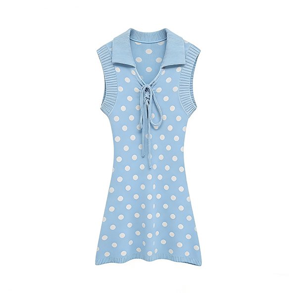 Women's Summer Elegant Vibrant Dress - Sleeveless Ruffled Tie-Waist Dress