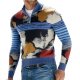 Men's New Retro Pullover - 1/4 Zip Slim-Fit Mock Neck Turtleneck