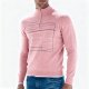 Men's New Retro Pullover - 1/4 Zip Slim-Fit Mock Neck