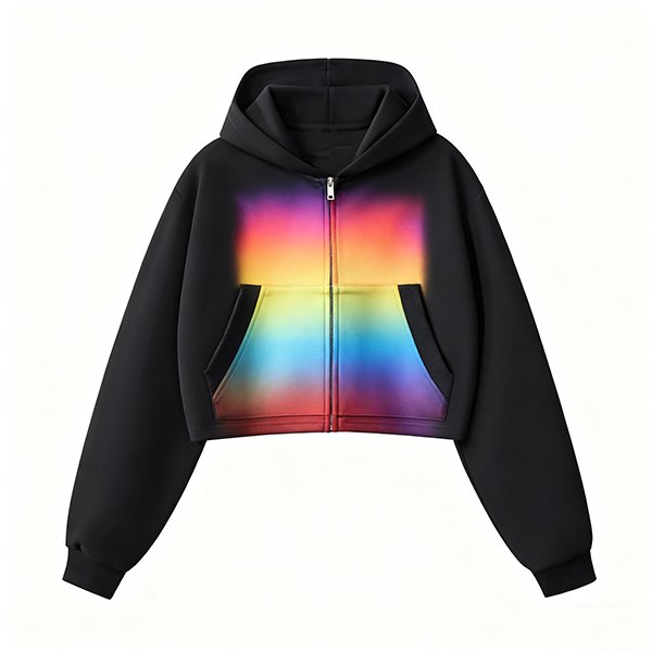Women's Zip-Up Pullover Hoodie - Street Fashion Sweatshirt