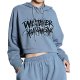 Women's Gym Activewear Hoodie - Running Long Sleeve Loose Cropped